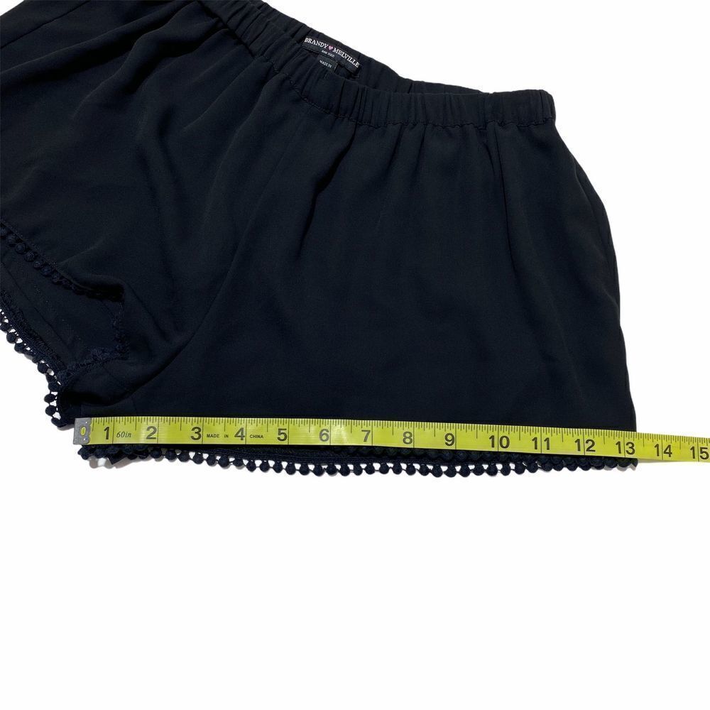BRANDY Melville Leticia Black Pom Pom Tassel Short - Picture 6 of 9